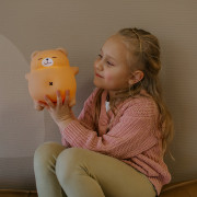 LED silikónová nočná lampička - chrápajúci medvedík Mary's