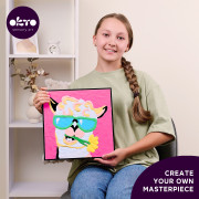 Maľovanie hmotou podľa čísel Lama 29 x 29 cm Okto