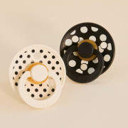 Cumlík z prírodného kaučuku Colour Polka 0 - 6 mesiacov Bibs