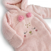 Zimná dievčenská dojčenská kombinéza Pidilidi Pink