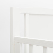 Detská postieľka New Baby BEA Zebra so sťahovacou bočnicou biela