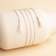 Hodvábna šnúrka k rolničkám - staroružová