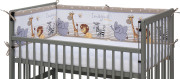 Mantinel do postieľky 4 dielny ZOO 180 x 30 cm béžový Scarlett