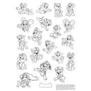 Omaľovánky so svietiacim tetovaním Tlapková patrola