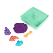 Kinetic sand krabica tekutého piesku s podložkou fialová