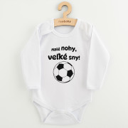 Detské body s potlačou New Baby Malé nohy, veľké sny!