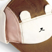 Šiltovka Ours'on pink - brown s ochranou krku UPF 50+ KiETLA