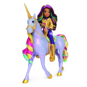 Unicorn academy svetelný jednorožec Wildstar 28 cm s bábikou Sophiou 24 cm
