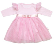 Luxusná 4D slávnostná sada oblečenia pre bábätko Girl ružová