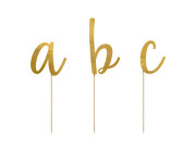 Tortová abeceda - zlatá