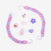 Amulety - ozdoby na topánky Amuletz Lila set mix Coqui