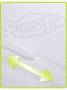 Dojčenský vankúš - klin do postieľky Sensillo biely 59x37 cm