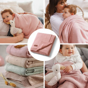 Deka z prírodnej bavlny 75 x 100 cm 0 m+ BabyOno