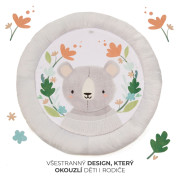 Deka hracia s hrazdičkou Cozyplay Light Grey Kinderkraft