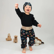 Detské tepláky s vysokým pásom Chameleon - tmavo modrá Esito