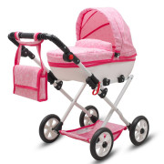Luxusný detský kočík pre bábiky ružový New Baby Comfort