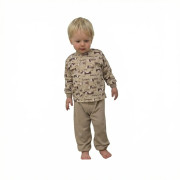 Detské pyžamo Psík hnedá Esito