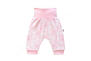 Bavlnené nohavice buggy Zajúci Baby Service Ružové
