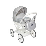Detský kočík pre bábiky Kids Elegance strieborný Jasmine