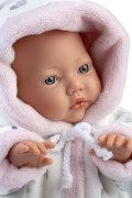 Realistická bábika bábätko s mäkkým látkovým telom 32 cm Little baby Llorens