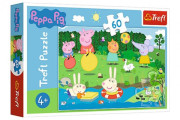 Puzzle Prasiatko Peppa/Peppa Pig Prázdninová zábava 33x22cm 60 dielikov