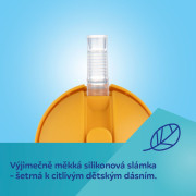 Hrnček nevylievací so slamkou a závažím BabiesBoo 270 ml Gepard Canpol babies