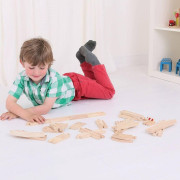 Drevené koľaje set 25 dielov Bigjigs Rail