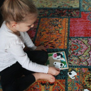 Vkladacie puzzle Kravička Bigjigs Toys