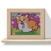 Quercetti Pixel Art 4 Kawaii Corgi - mozaika z kolíčkov