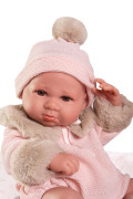 Rrealistická bábika bábätko s celovinylovým telom 42 cm Luca 50422 Antonio Juan