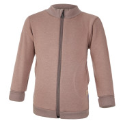 Mikina hrejivá rozopínacia hnedá Little Angel