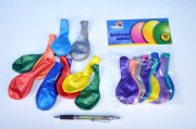 Rôznofarebné balóniky 10 ks