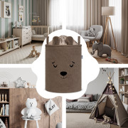 Kôš na hračky Premium Bouclé so šnúrkou 43 l Sipo