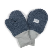 Zimné palcové rukavice Teddy fleece double Denim blue Esito