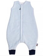 Spací vak s nožičkami modrý plyš