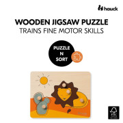 Hauck drevené Puzzle s úchytmi Puzzle N Sort Lion