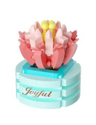 Stavebnica mini Sukulent v kvetináči mix druhov Koco