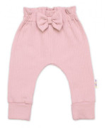 Rebrovaná rastúca súprava 3D Baby Girl Pudrovo ružová