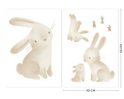 Samolepky na stenu Baby Bunny Little Dutch