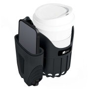 Uni držiak na nápoje & telefón 2 v 1 čierny Sipo