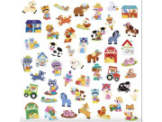 Veľké samolepky Farma 50 ks Stickers Janod