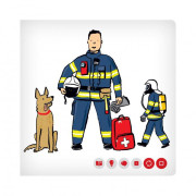 Kúzelné čítanie Minikniha povolania - Hasič