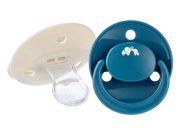 Cumlík silikónový symetrický Eco 2 ks 6 m+ Bebeconfort Sand/Blue