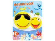 Lopta nafukovacia 50cm smajlík 2druhy 24m+