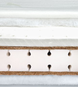 Kvalitný latexový detský matrac 120×60 – 4 vrstvy, antialergický, Aloe Vera