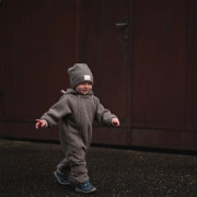 Rastúca zimná kombinéza Teddy fleece double Brown Esito