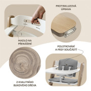 Drevená jedálenská stolička Clipp & Clapp Zopa White - 2. AKOSŤ - VYBALENÉ