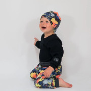 Detské tepláky s vysokým pásom Smile - šedá Esito