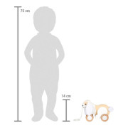 Drevená ťahacia hračka Králik so šuštivými uškami small foot