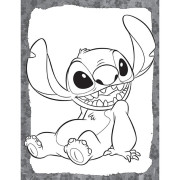 100 samolepiek s omaľovánkovými listami Lilo & Stitch